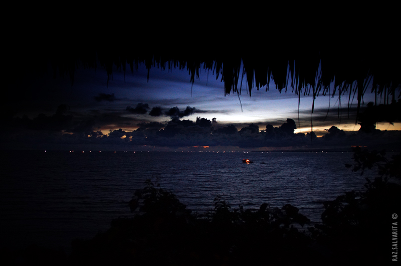 Ocean sparkles on the horizon...  